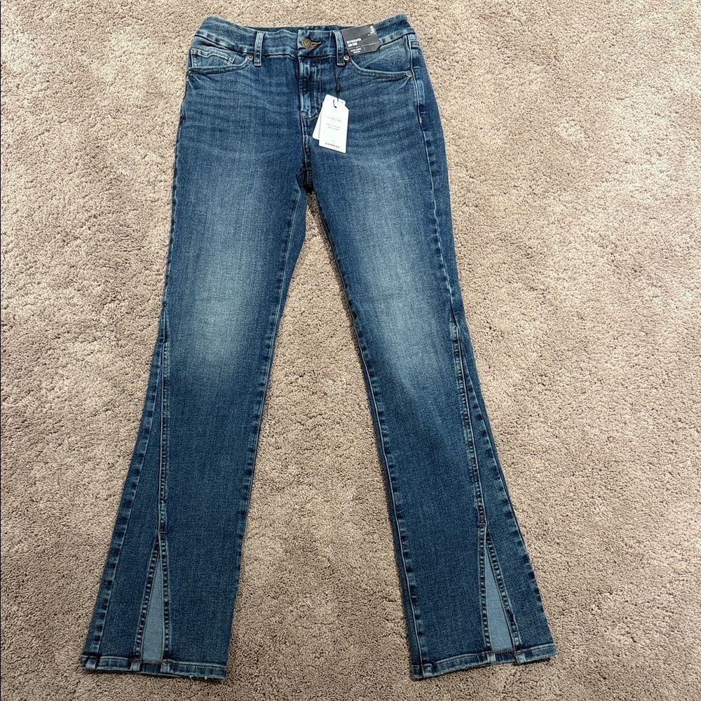 Express Flexx Skyscraper Mid Rise stretch size small !
